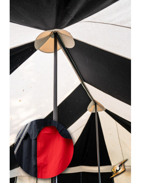 Medieval marquee tent, black-red 5 x...