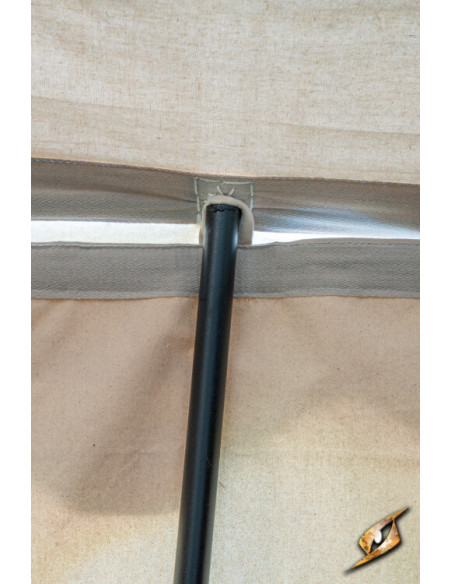 Medieval marquee tent, natural-black...