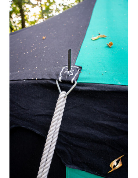 Medieval marquee tent, black-green 5...
