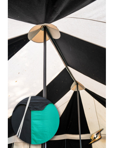 Medieval marquee tent, black-green 5...