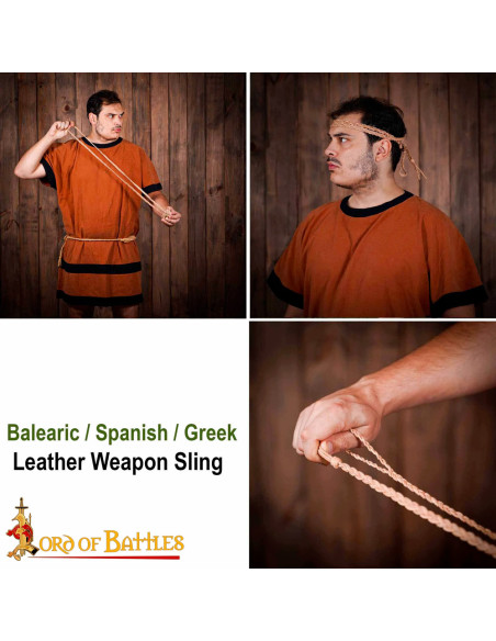 Balearic sling with braided laces