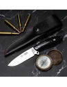 Cudeman Suther hunting knife, black micarta handle