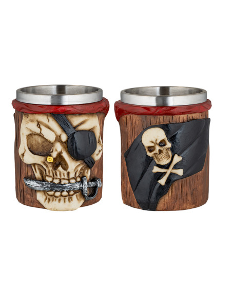 Albainox shot glass pirate skull model