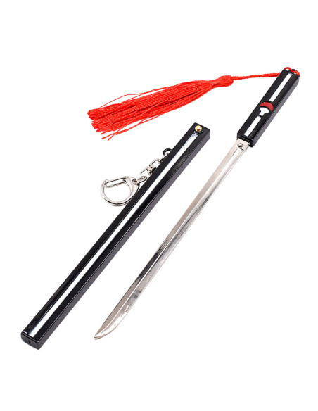 Sasuke Uchiha black katana keychain,...