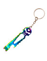 Third multipurpose skull keychain, rainbow