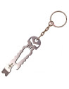 Third multipurpose skull keychain, chrome