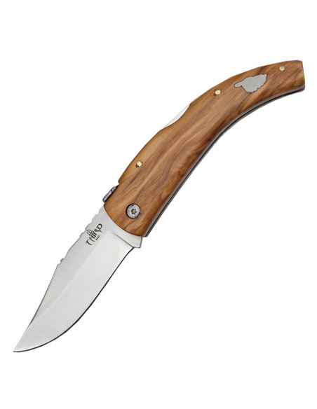 Third knife model N23, olive handle...