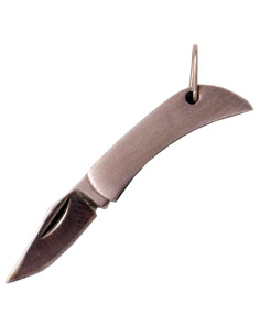 Third miniature knife model N89-1, steel handle (4.05 cm.)