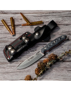 Cudeman Ness Wolf black micarta knife