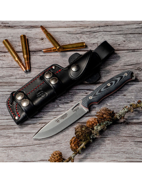 Cudeman Ness Wolf black micarta knife