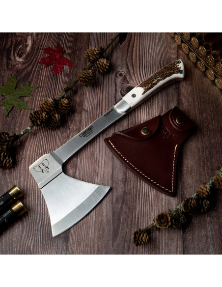 Deer antler handle hunting ax Deer antler handle hunting ax