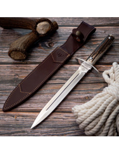 Hunting dagger Cudeman deer antler