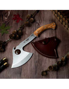 Olive handle hunting ax
