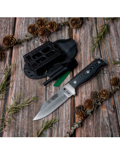 Cudeman MT-1 black micarta kydex knife