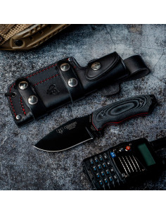 Cudeman tactical knife Micarta handle