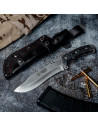 Green Beret knife, black micarta (31.5 cm.)