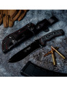 Green Beret knife with black blade (31.5 cm.)