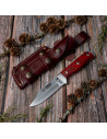 Cocobolo handle tactical knife, blade 11 cms.