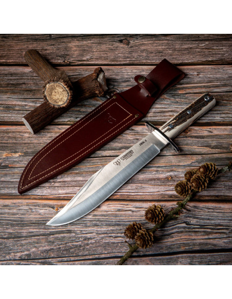 Cudeman stag antler hunting knife