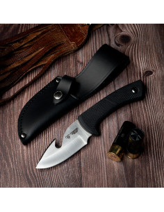Skinning knife with rubber handle (21.5 cm.)