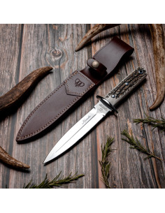 Hunting knife Cudeman dagger deer antler