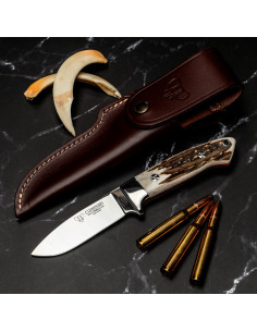 Hunting collection knife, deer handle