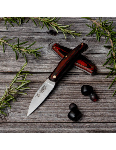 Cudeman pocket knife 420 steel red stamina handle