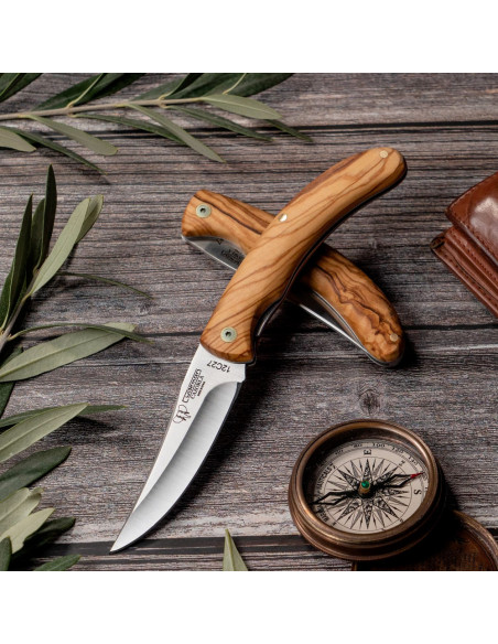 Cudeman knife olive handle, 19 cms.