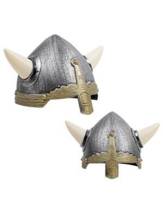 Norman helmet with plastic horns for children