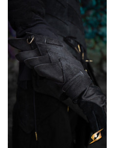 Shadow Warrior Suede Leather Bracelets, Black 2