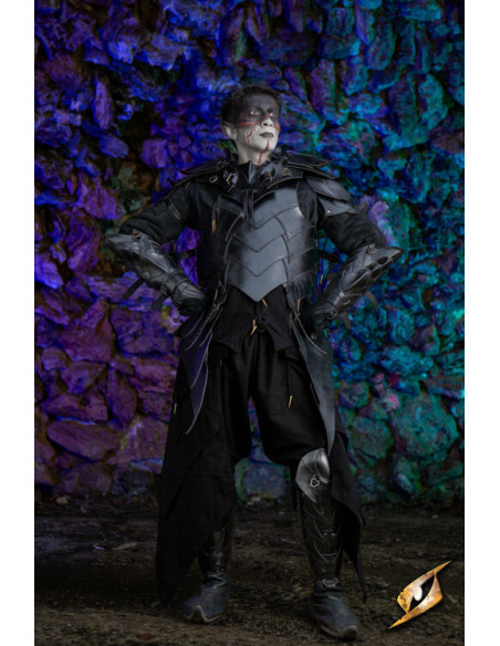 Shadow Warrior's Leather Greaves, Black Shadow Warrior's Leather Greaves, Black