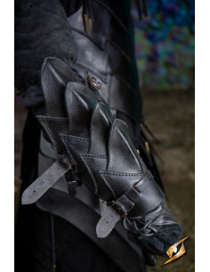 Shadow Warrior Leather Bracers, Black 2