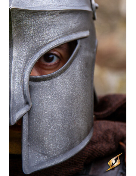 Corinthian helmet with plume, dark...