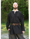 Black medieval tunic long sleeve, Gunther