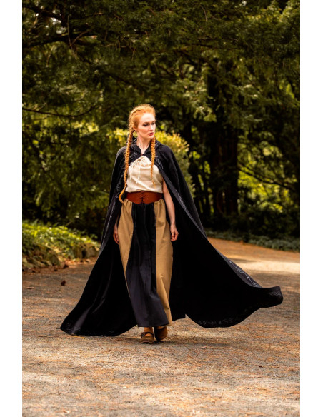 Medieval Erna cotton cape with...