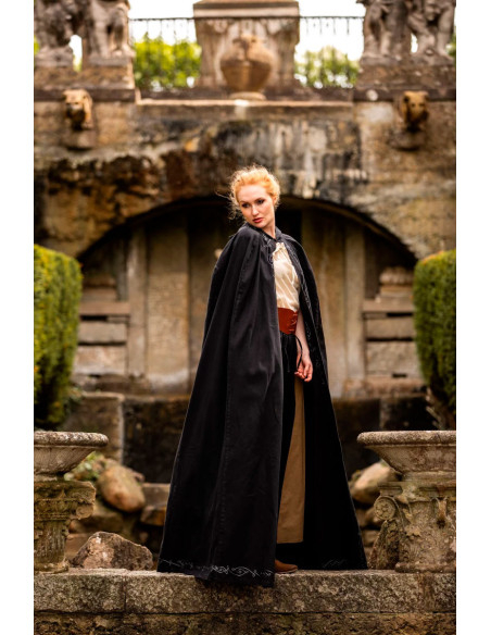 Medieval Erna cotton cape with...
