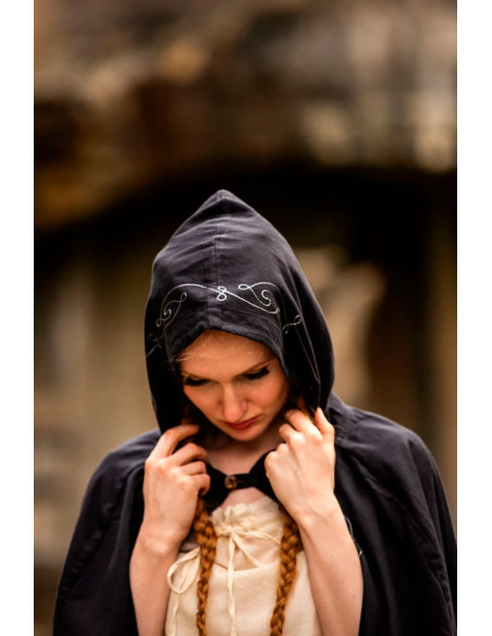 Medieval Erna cotton cape with...