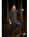 Celtic lamellar armor in suede leather, black