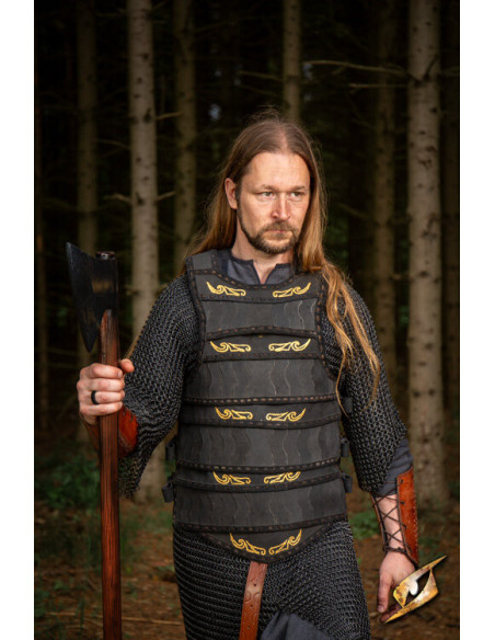Celtic lamellar armor in suede...