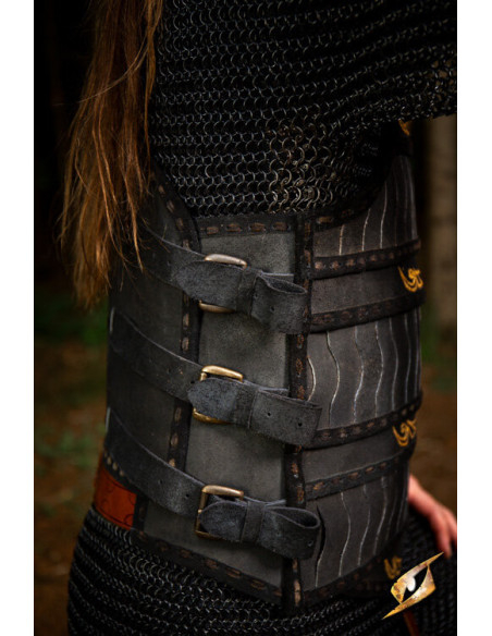 Celtic lamellar armor in suede...