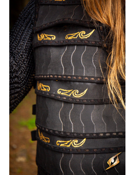 Celtic lamellar armor in suede...