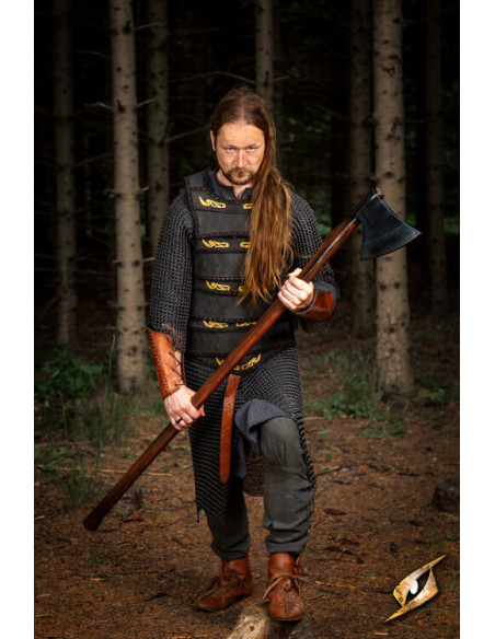 Celtic lamellar armor in suede...