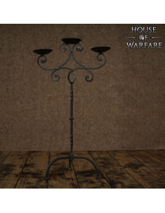 Hand forged medieval castle candelabra 2