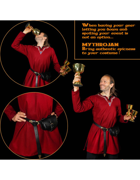 Medieval belt bag Burglar model black...