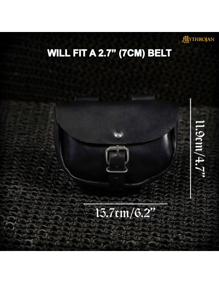 Medieval belt bag Burglar model black...