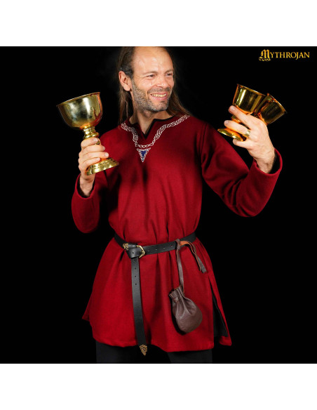 Medieval leather begging bag, LARP Medieval leather begging bag, LARP