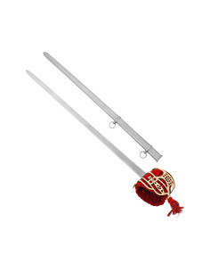 Scottish basket sword with sheath (100.5 cm.)