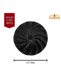 Pack of 4 medieval wrought iron door handle knobs 2