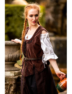 brown medieval bodice