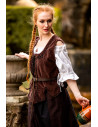 brown medieval bodice